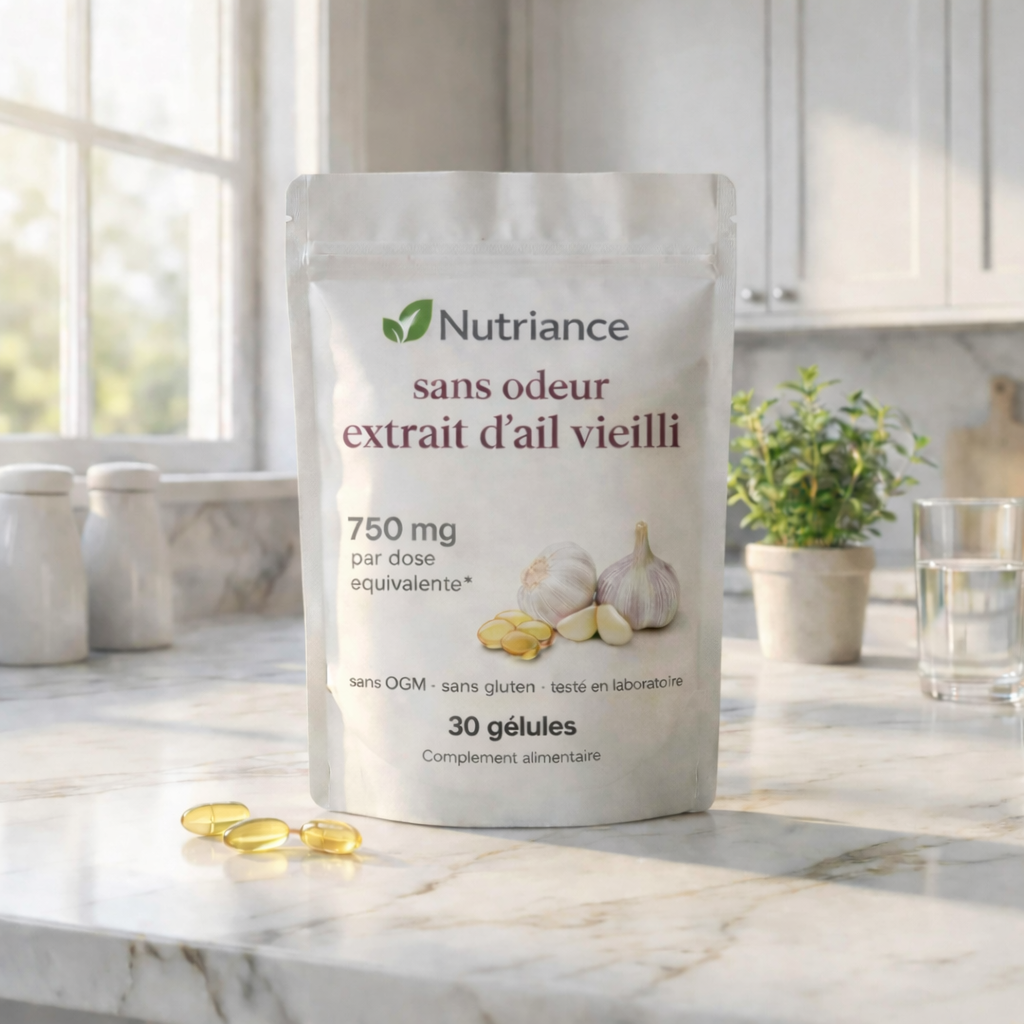 Gélules d'extrait d'ail vielli