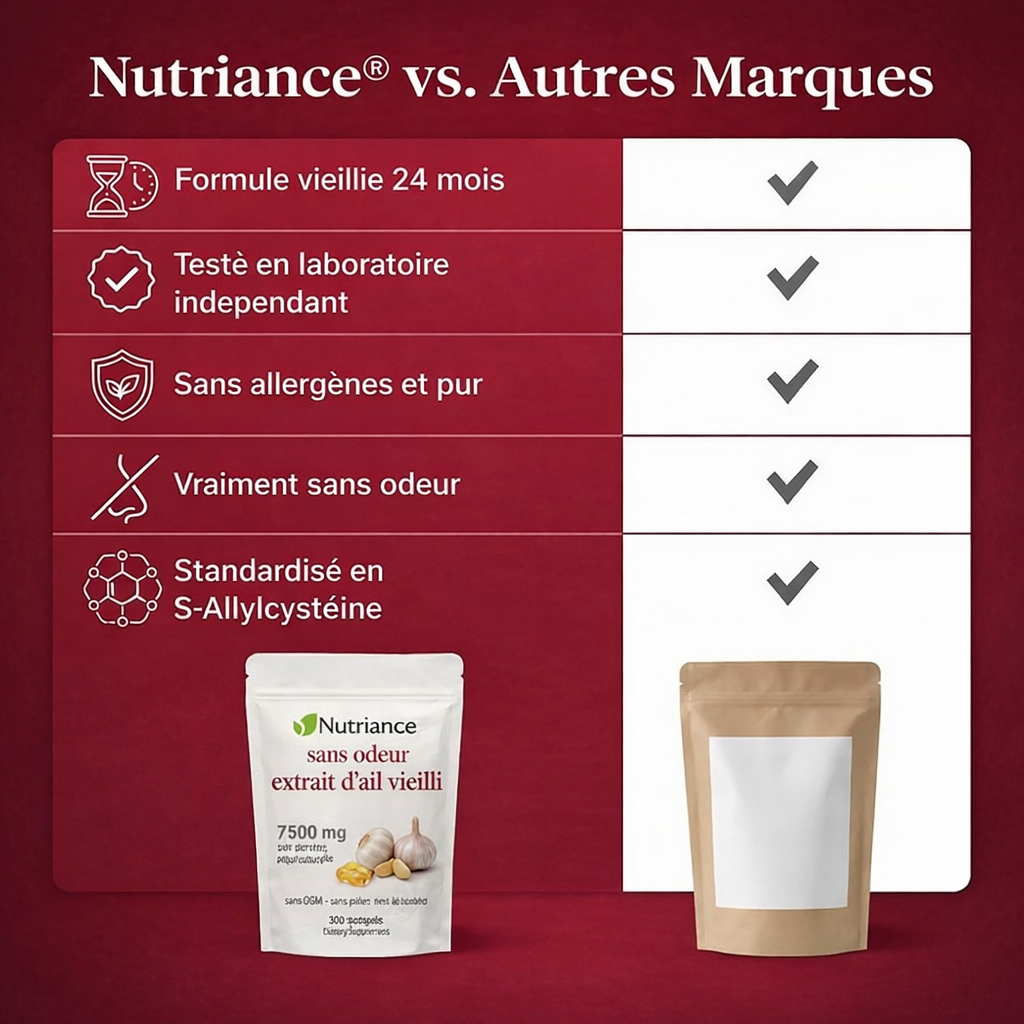 Gélules d'extrait d'ail vielli